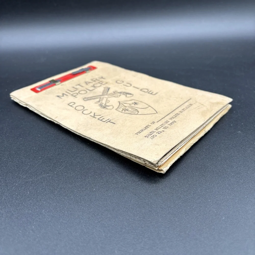 Military Police Pocket Guide US Army 524th Military Battalion Ephemera France